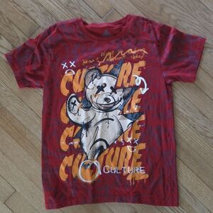 Culture Red Graphic Tee for Men